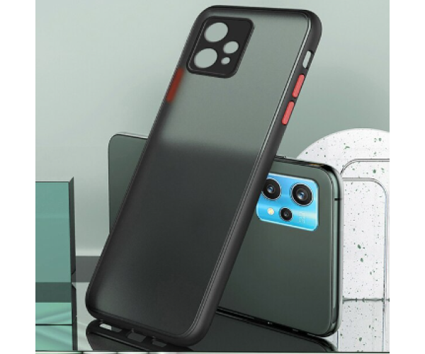 Чехол-накладка TPU Color Matte Case для Realme 9 Pro Чёрный Чехол-накладка TPU Color Matte Case для Realme 9 Pro Чёрный