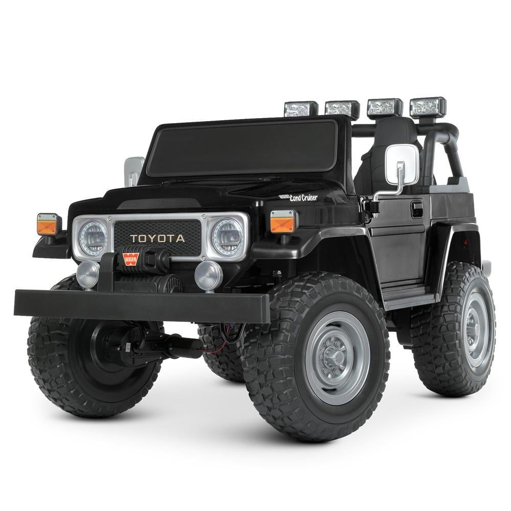 Детский электромобиль двухместный Bambi джип 4WD Toyota M 4968EBLR 24V Черный
