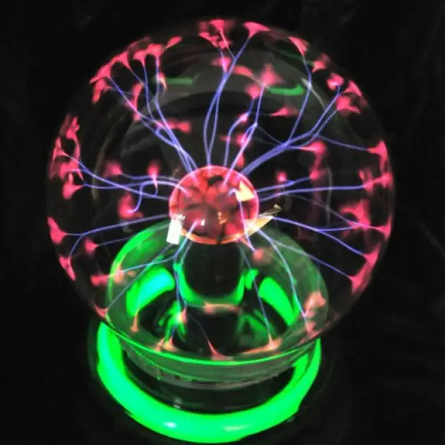 Ночник настольный Plasma ball Тесла с молниями - фото 2