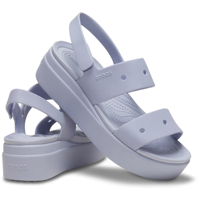 Сандалі жіночі Crocs Women's Brooklyn 4u Low Wedges Sandal Moon р. 37-38 Лавандовий (19780)
