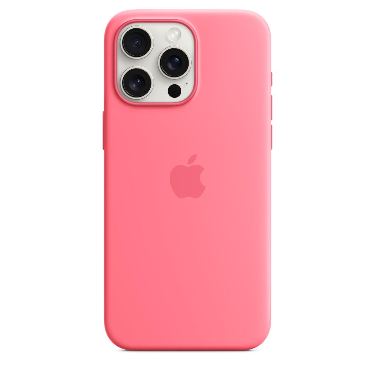 Чохол накладка Apple Silicone Case with MagSafe for iPhone 15 Pro Max Pink (HC)