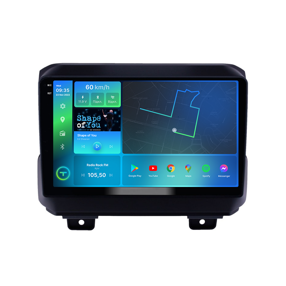 Магнитола штатная Torssen Jeep Wrangler/Rubicon 2018 FL9 4+64Gb 4G Carplay DSP (202306323)