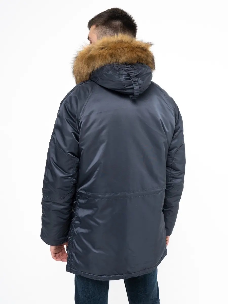 Куртка аляска Alpha Industries Slim Fit N-3B Parka 2XL Steel Blue (MJN31210C1SB2XL) - фото 3