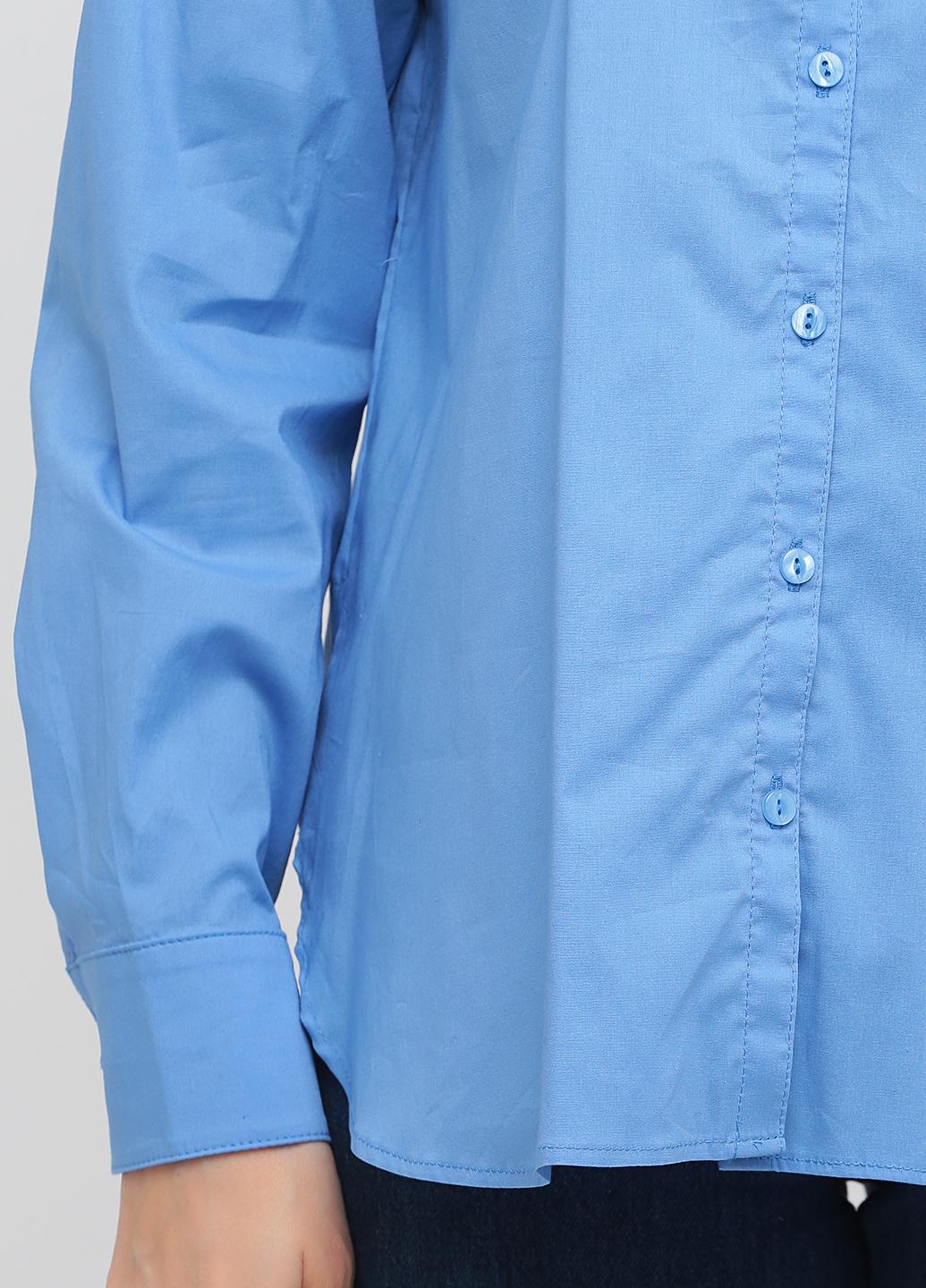 Рубашка женская Equilibri shirt basic L Синий - фото 3