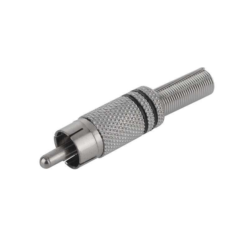 Штекер RCA 2 полосы Черный (A153020) Штекер RCA 2 полосы Черный (A153020)