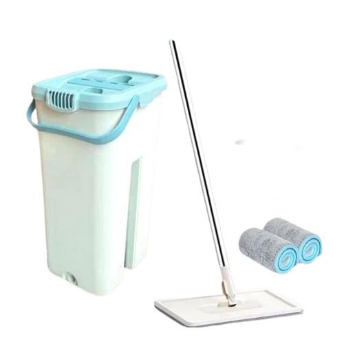 Швабра з відром і самовіджимом Scratch Cleaning Mop зі складною ручкою М'ятний (ТР-182)