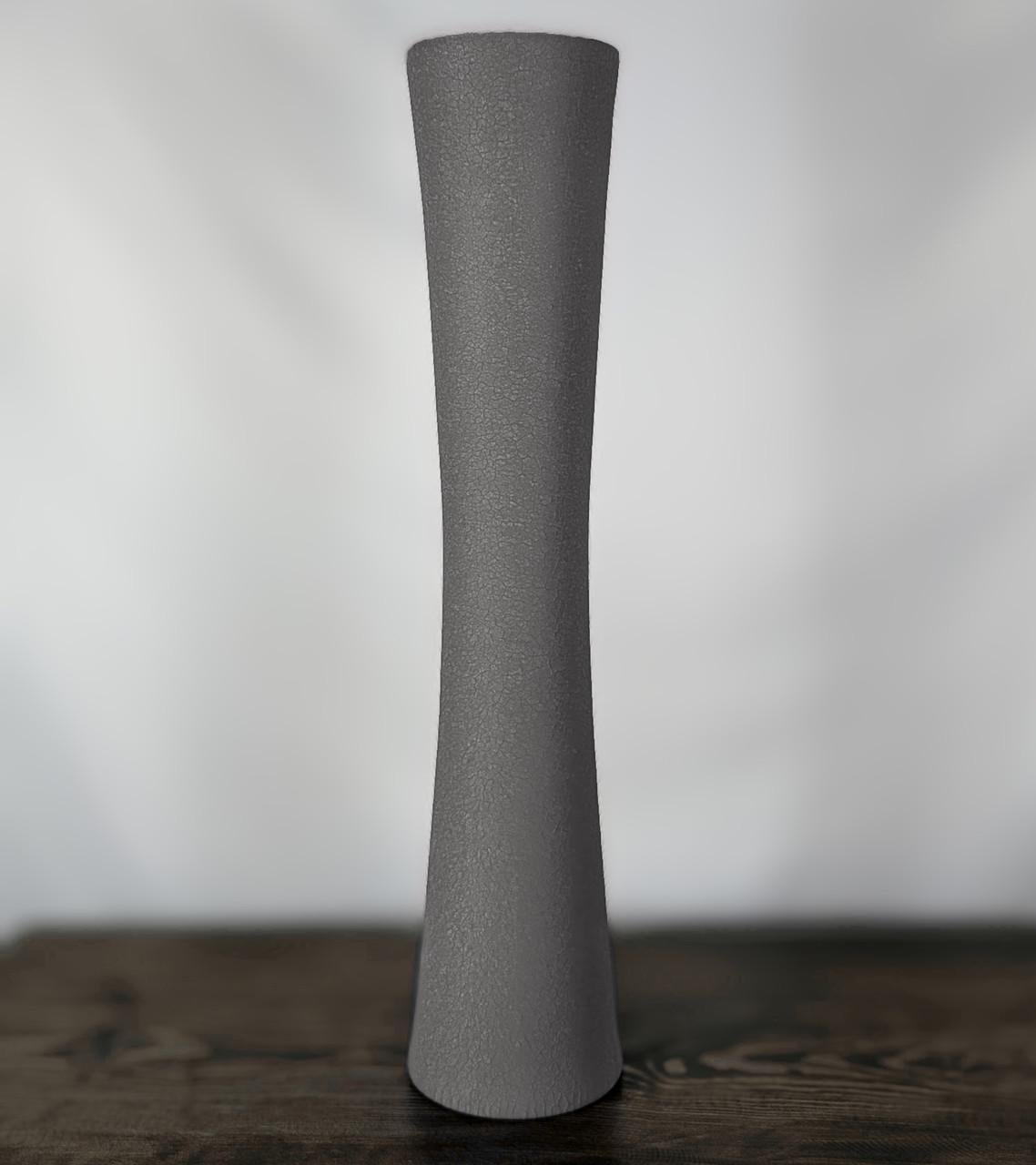 Ваза Nana Ceramics напольная высокая Труба 77 см Серый