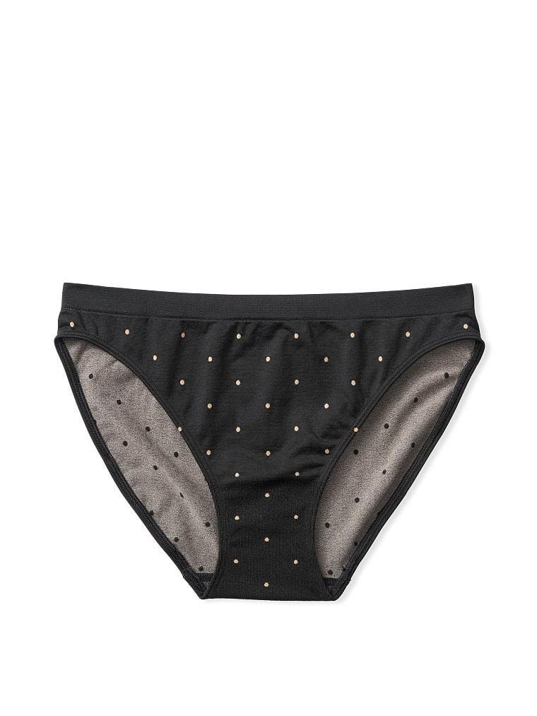 Трусики Victoria's Secret XS в горошки Чорний