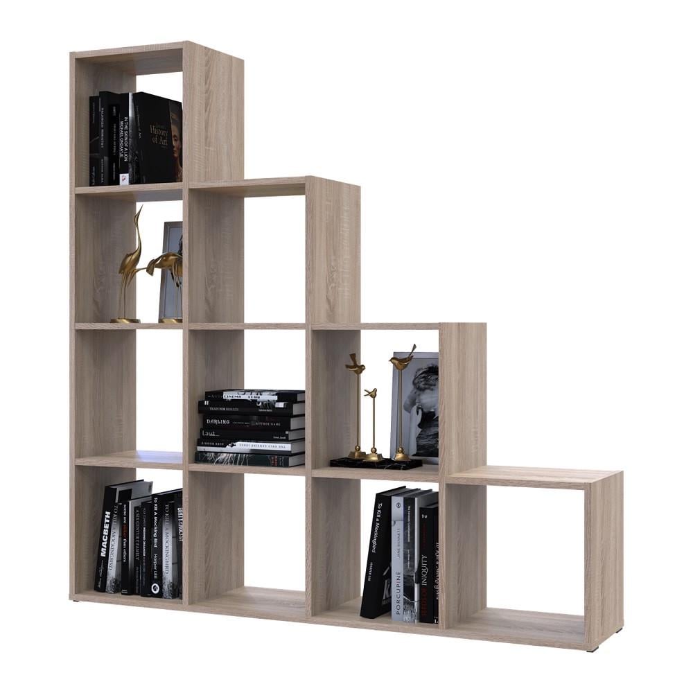 Стелаж відкритий Doros Степ DRS-011770 4х4 136,2х28,8х140,7 см Дуб Сонома (41516165)