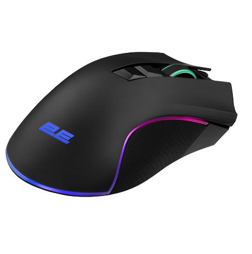 Комп'ютерна мишка ігрова 2E 2E-MG340UB-WL gaming MG340 WL RGB USB2,0 бездротова Black (582374) - фото 4