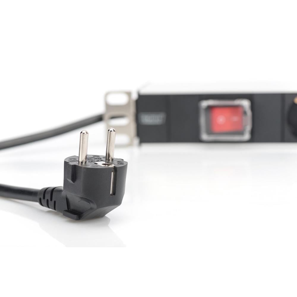 Блок розеток Digitus 1U 7xSchuko вимикач 16A 250V (30363314) - фото 4 Блок розеток Digitus 1U 7xSchuko вимикач 16A 250V (30363314) - фото 4