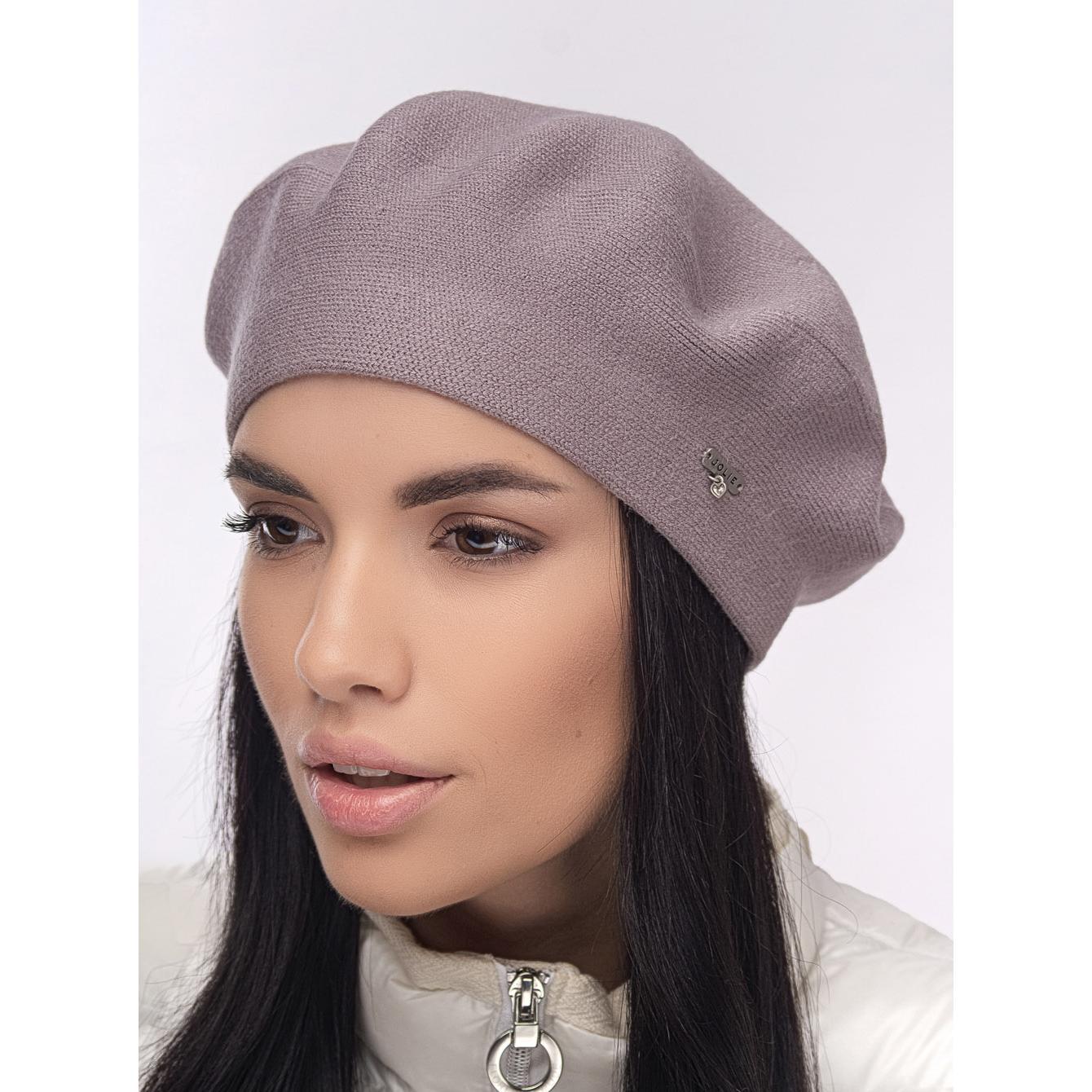 Берет женский Leks Клеопатра двойной шерстяной Амарантовый (157741)