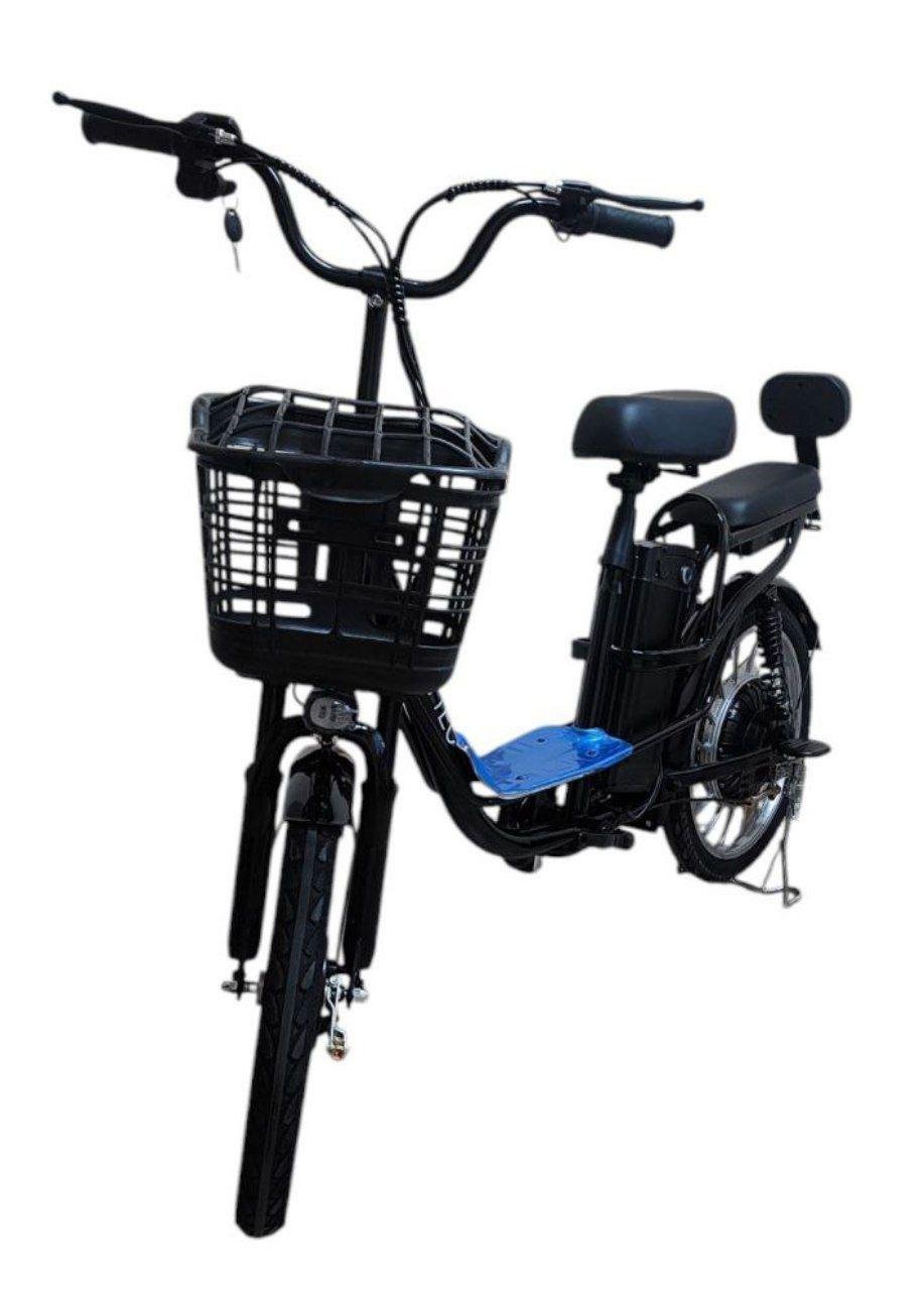 Електровелосипед MINAKO PRO двомісний з кошиком PASS-система 48V 19 Ah 800W Чорний (24836024) - фото 2