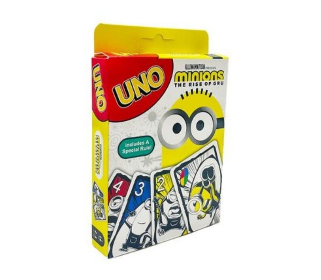 Настольная карточная игра UNO Minions 108 карт 2 бревна (32618399)
