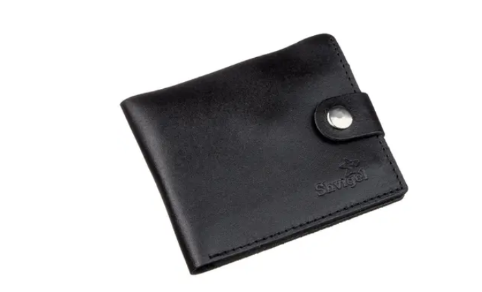 Портмоне мужское SHVIGEL 16211 с монетницей кожаное Черный