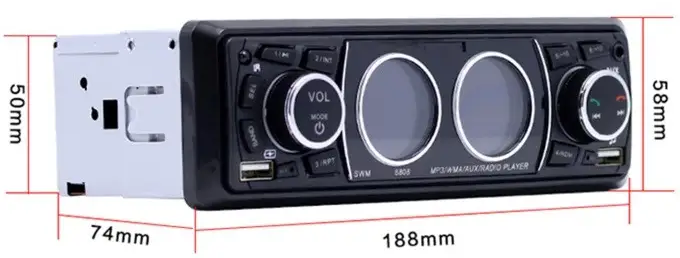 Автомагнітола JSD-8808 1 DIN 2xUSB Bluetooth SD+AUX 4x50W (29375818) - фото 9 Автомагнітола JSD-8808 1 DIN 2xUSB Bluetooth SD+AUX 4x50W (29375818) - фото 9