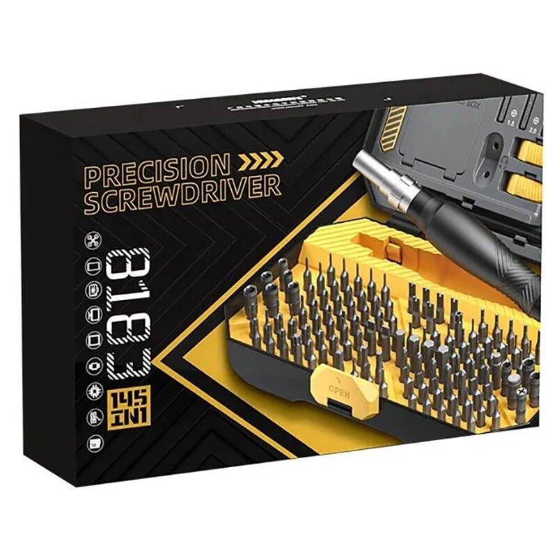 Набор отверток для ремонта техники Jakemy JM-8183 145в1 с магнитными битами в кейсе Black/Yellow (110297) - фото 10 Набор отверток для ремонта техники Jakemy JM-8183 145в1 с магнитными битами в кейсе Black/Yellow (110297) - фото 10