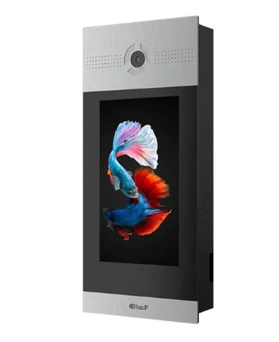 Панель виклику багатоабонентська IP BAS-IP AA-14FB з розпізнаванням облич і зчитувачем UKEY для IP-домофонів Silver (302664)