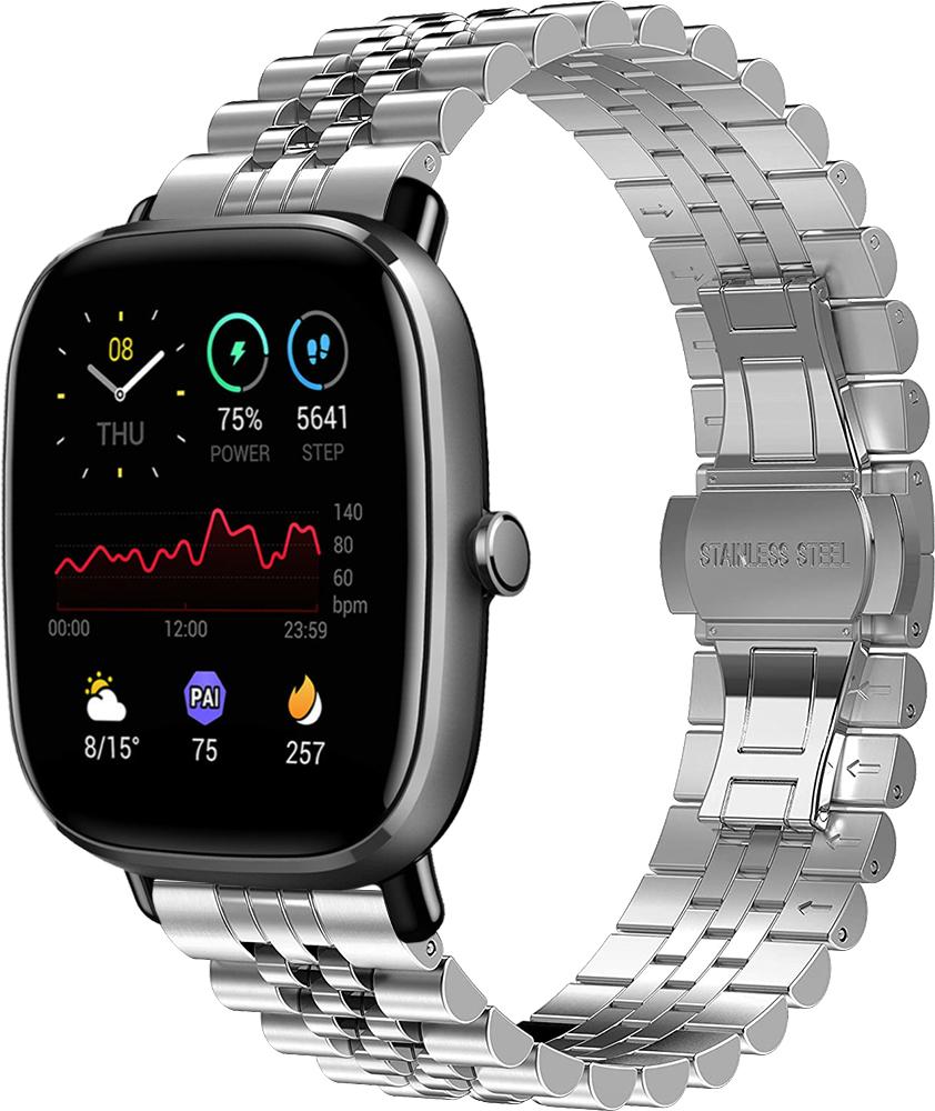 Браслет металлический Stech для Amazfit GTS 2 mini Silver (26976-59)