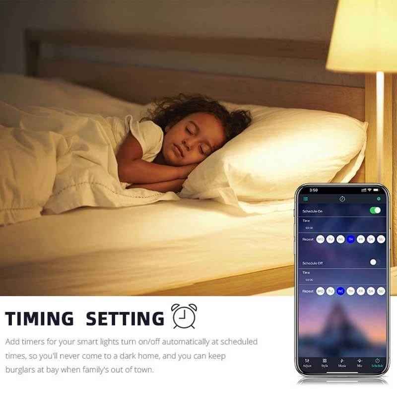 Світлодіодна лампочка Smart bulb light RGB with Bluetooth E27 with app 4 шт. White (00000069978_1) - фото 4