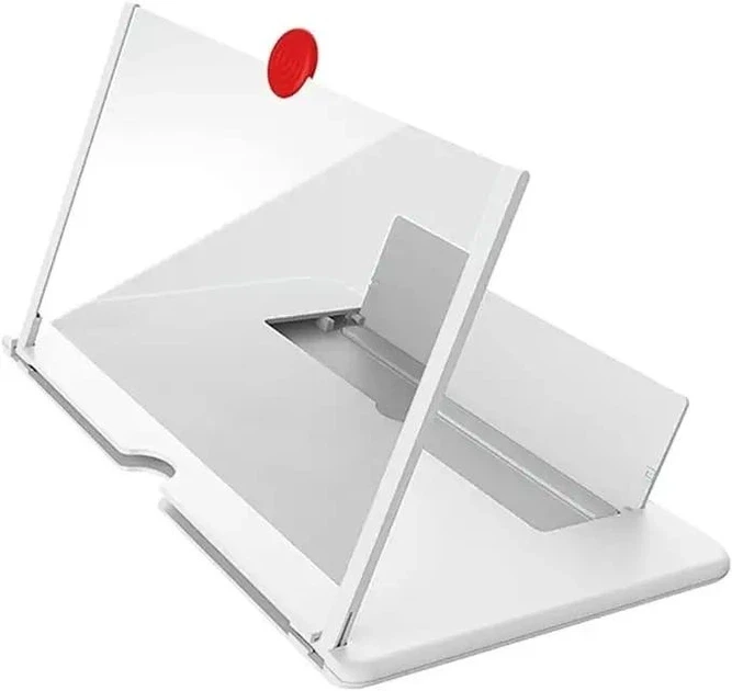 Экран для телефона с увеличением изображения с 3D-эффектом 12" Белый (8022)