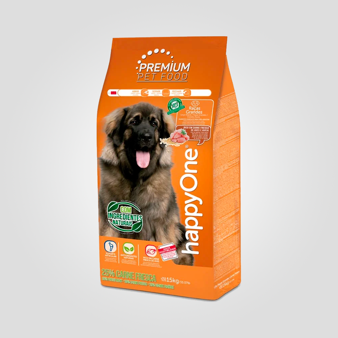 Корм сухой happyOne Premium Dog Large Breeds Fresh Meat для собак больших пород со свежим мясом 4 кг (2080440943)