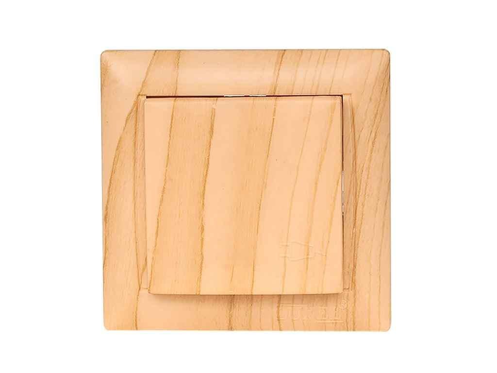 Розетка Luxel с/с и крышкой PRIMERA 3811 Сосна (1034417)