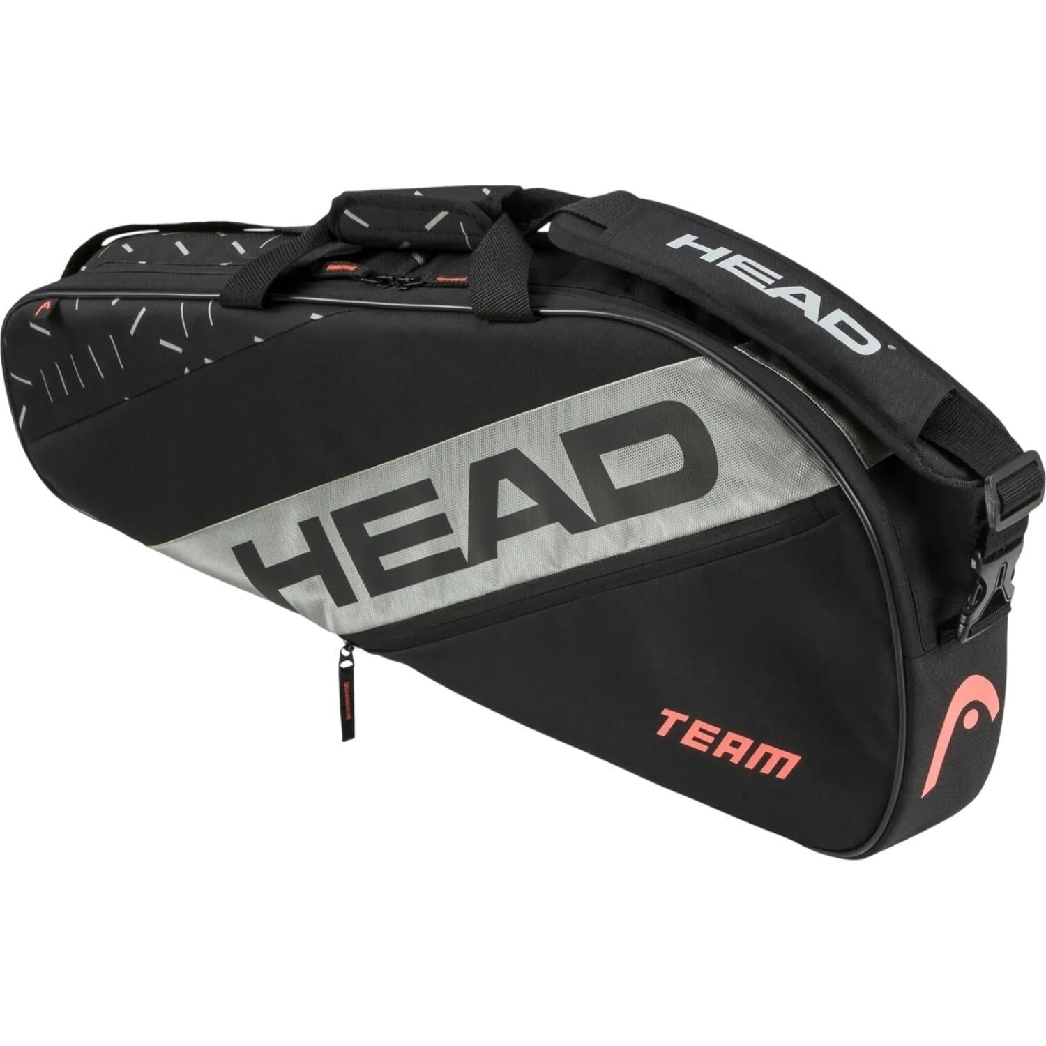 Сумка для тенниса Head TEAM RACQUET BAG S 27L Серебряно-оранжевый (262234)