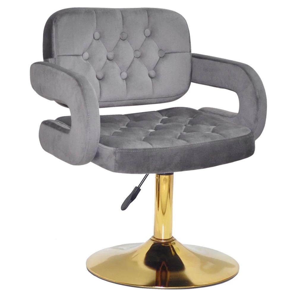 Стул FANCY LIFT GOLD 1034 бархат Серый (900521)