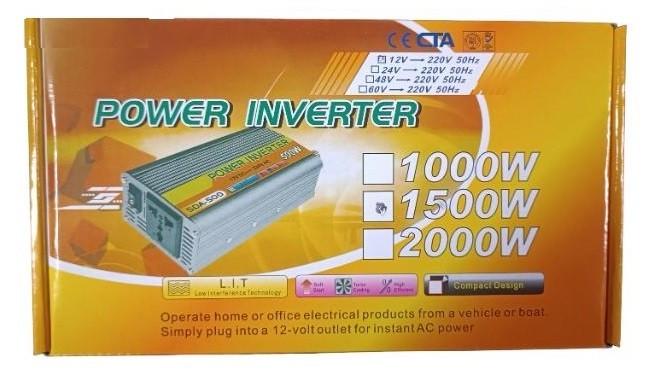 Преобразователь напряжения Eryuan 1500W DC 12V в AC 220V с USB с защитой от перегрузок Красный - фото 3 Преобразователь напряжения Eryuan 1500W DC 12V в AC 220V с USB с защитой от перегрузок Красный - фото 3