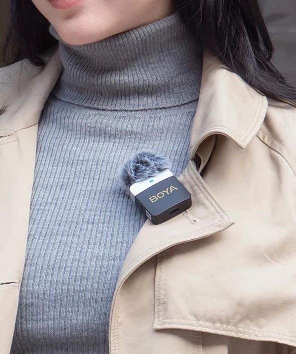 Микрофон петличный Boya BY-M1V4 для iPhone USB Type-C и Android профессиональный беспроводной (50019) - фото 2