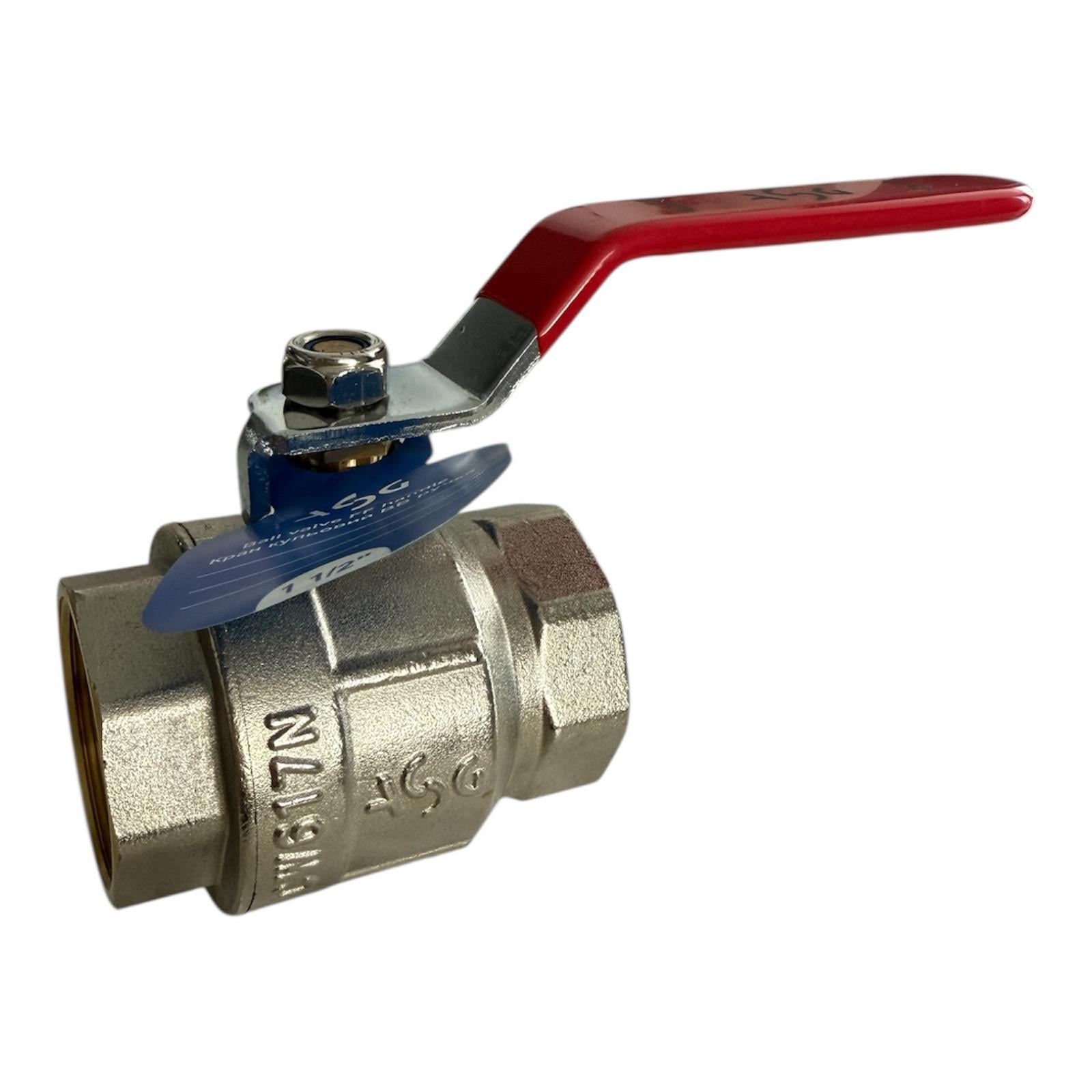 Кран кульовий ASG 1 1/2" ВВ ручка (00-00009492)