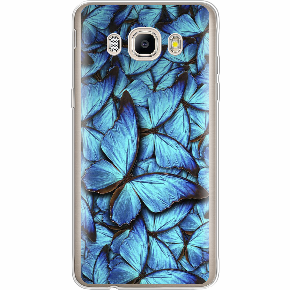Чехол BoxFace Samsung J510 Galaxy J5 2016 лазурные бабочки Прозрачный силикон (25137-up1550-25137)