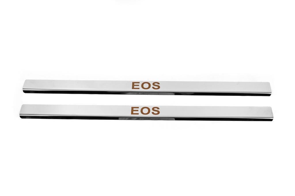 Накладки на пороги Carmos для Volkswagen EOS 2011-2016 гг. нержавеющая сталь 2 шт. Хром (128381) Накладки на пороги Carmos для Volkswagen EOS 2011-2016 гг. нержавеющая сталь 2 шт. Хром (128381)