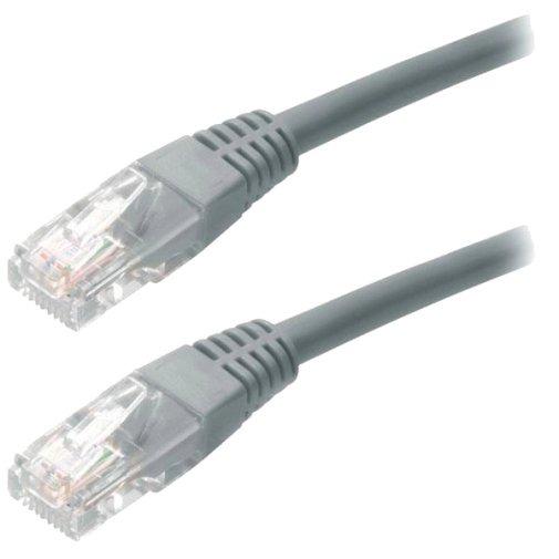 Патч-корд Kingda KD-PAUT3025GY RJ-45/Cat. 5e/24AWG/UTP 0,25 м Серый (597709)