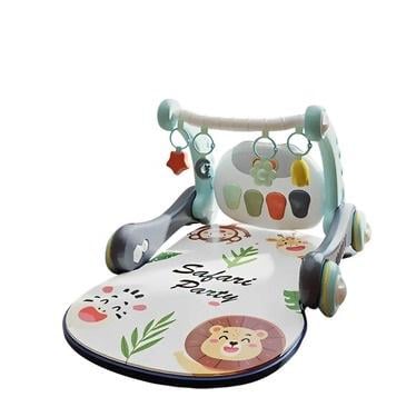 Ходунки на колесах с матрасом с дугами и погремушками музыкальное Bluetooth (17076)
