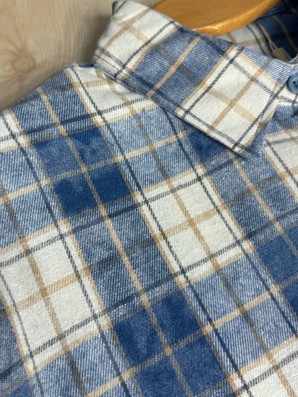 Сорочка жіноча YZY 7765 в клітинку оверсайз широка варена OS Блакитний (4920) - фото 2 Сорочка жіноча YZY 7765 в клітинку оверсайз широка варена OS Блакитний (4920) - фото 2