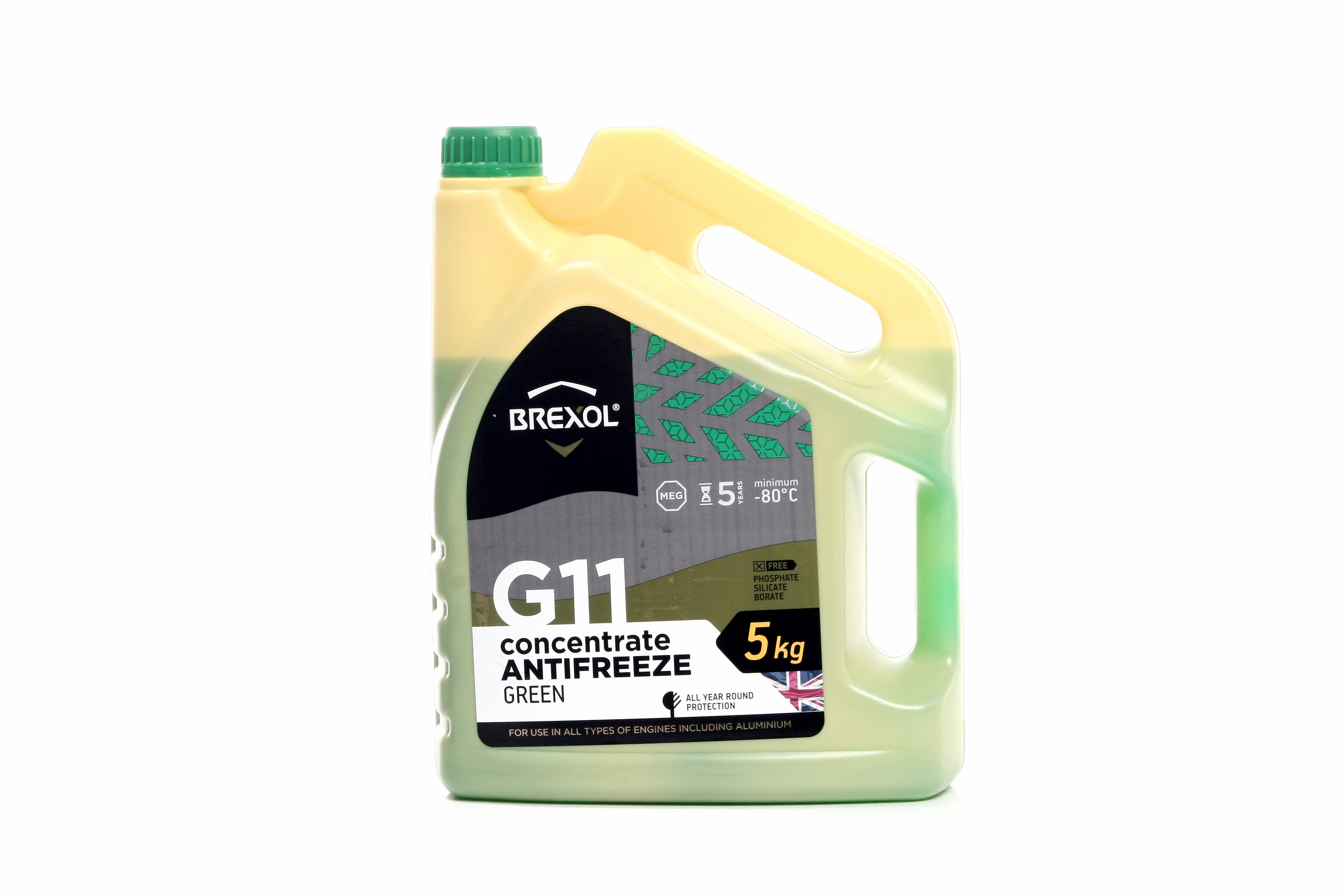 Антифриз Brexol Concentrate G11 -80C 5 кг Green (antf-030)