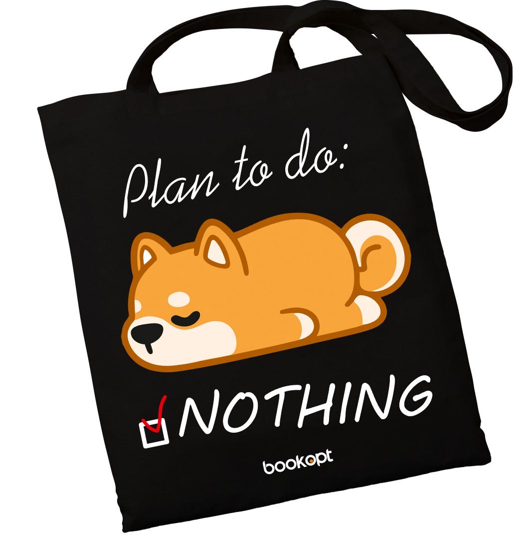 Екошопер BookOpt BK4061 Plan to do: NOTHING Чорний (BK4061)