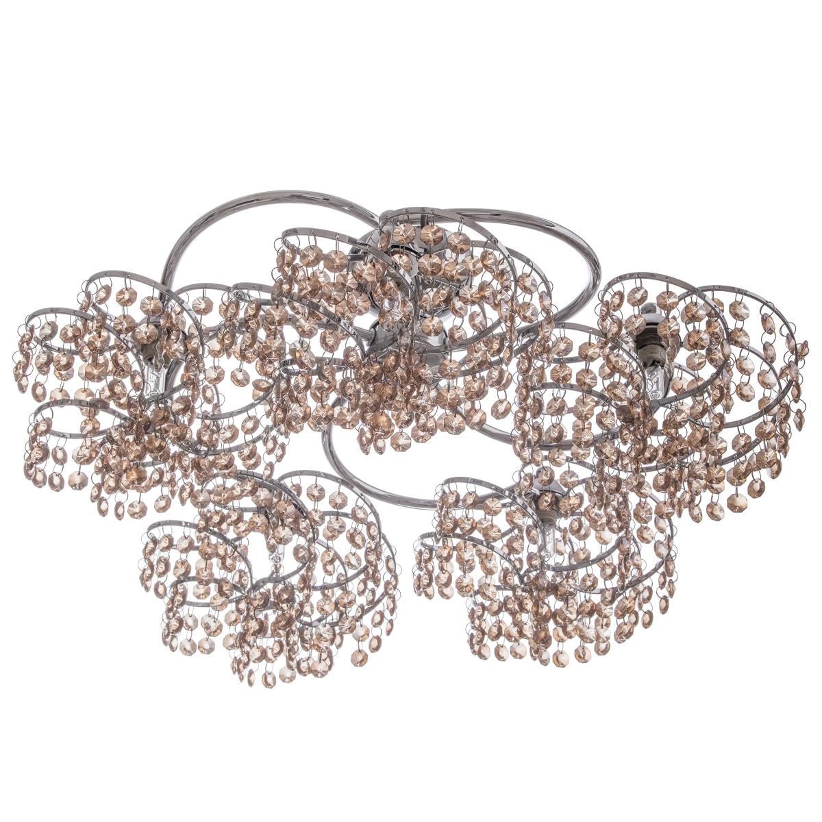 Люстра прованс кришталева галогенна Brille BR-01 311S/5