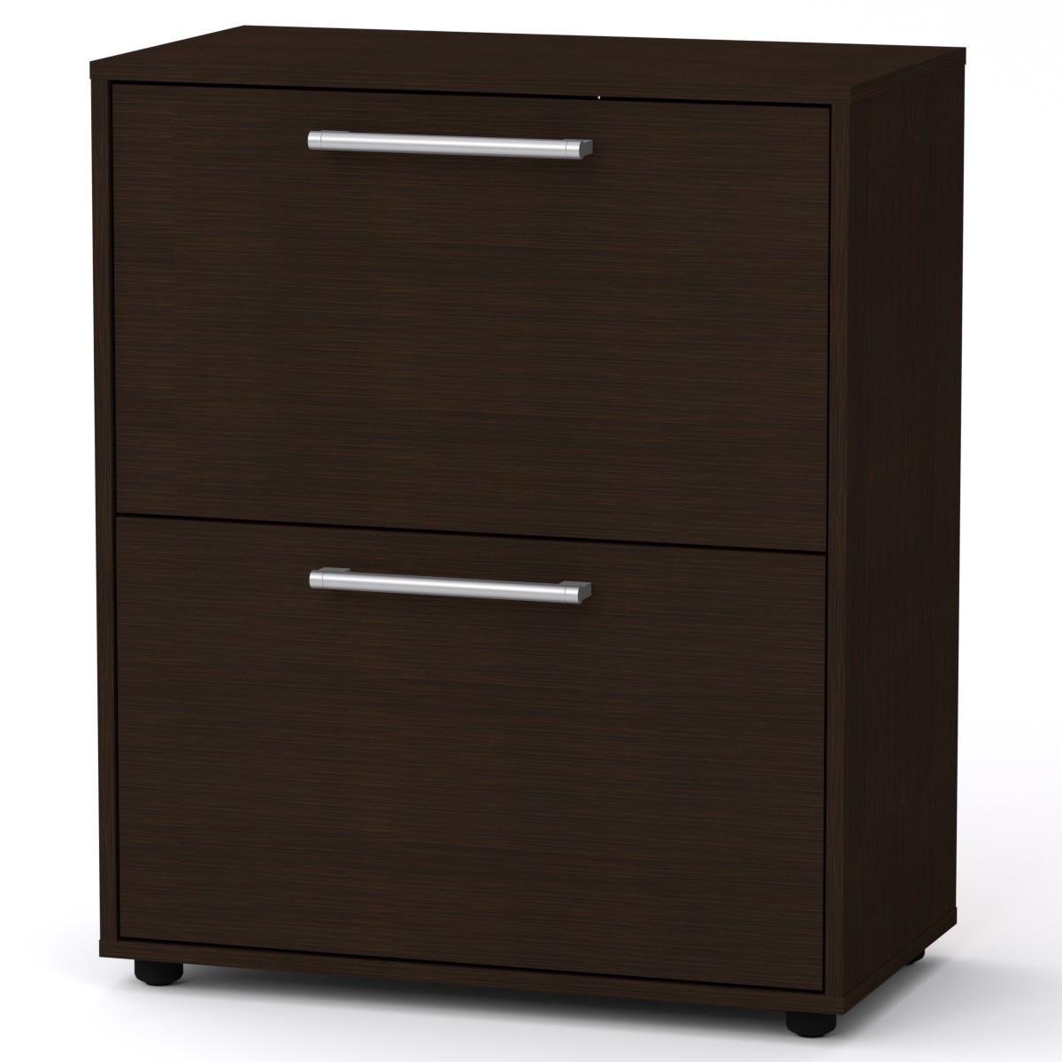 Тумба під взуття Компаніт SC-19 70х38х84,2 см Венге темний (28461189) - фото 1 Тумба під взуття Компаніт SC-19 70х38х84,2 см Венге темний (28461189) - фото 1