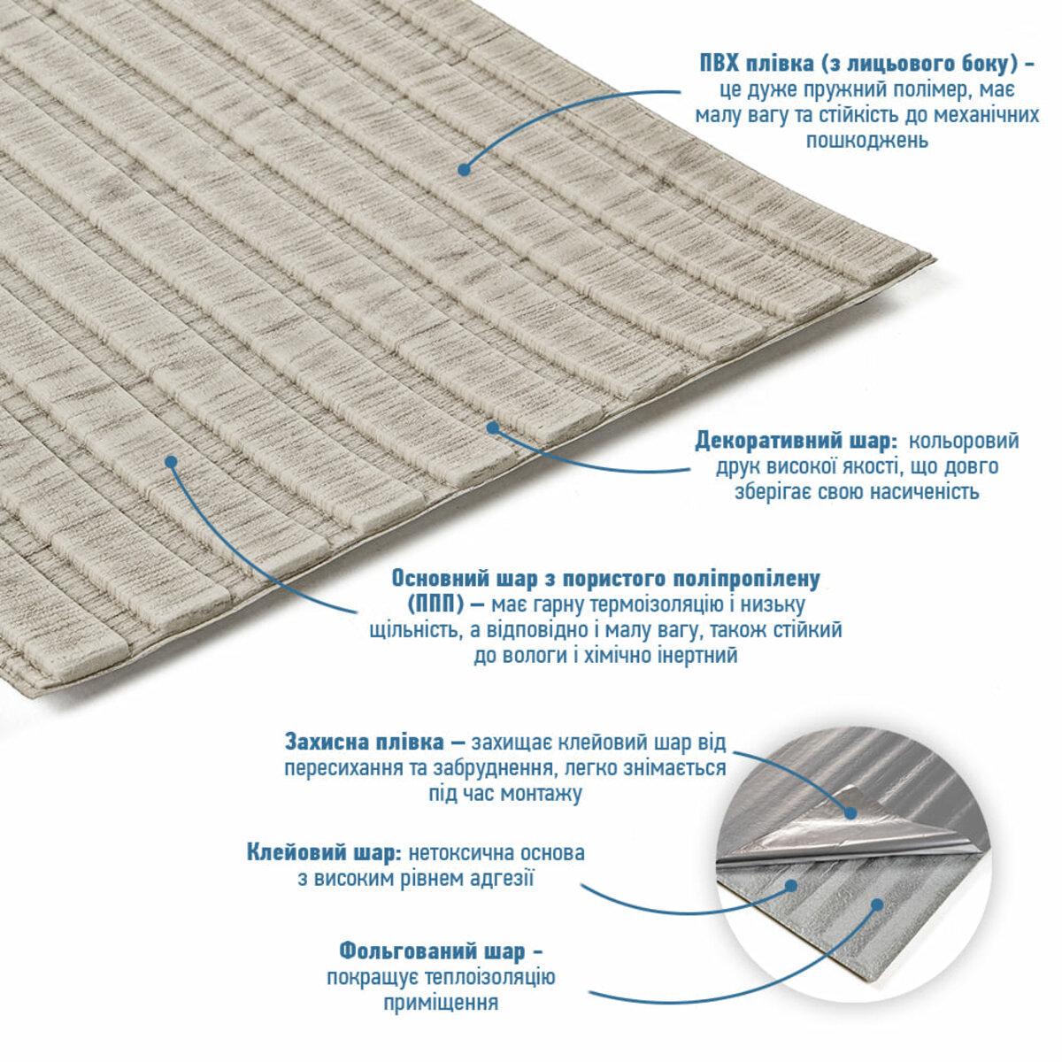 Реечная панель в рулоне 2900х350х6 мм Светлое дерево (SW-00002066) - фото 2