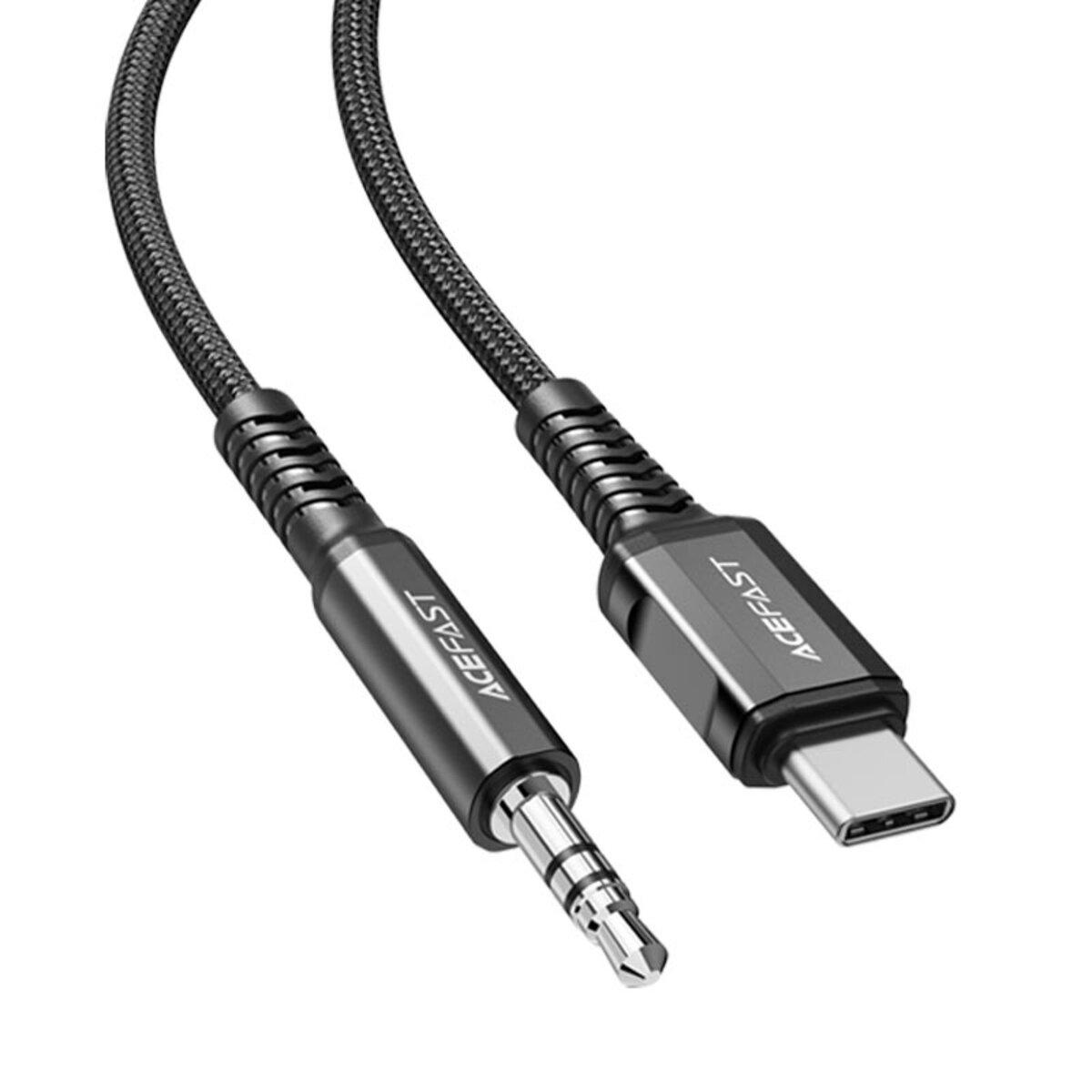 Кабель аудио Acefast AFC1-08B USB-C to 3,5 мм aluminium alloy 1,2 м Black (561984) Кабель аудио Acefast AFC1-08B USB-C to 3,5 мм aluminium alloy 1,2 м Black (561984)