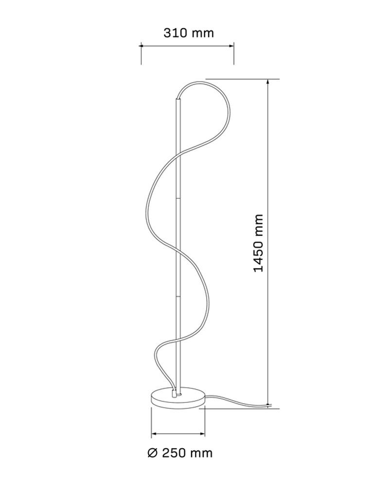 Торшер Polux 330185 Emma LED 1x36W 4000K 4300Lm IP20 Черный (27506838) - фото 4 Торшер Polux 330185 Emma LED 1x36W 4000K 4300Lm IP20 Черный (27506838) - фото 4