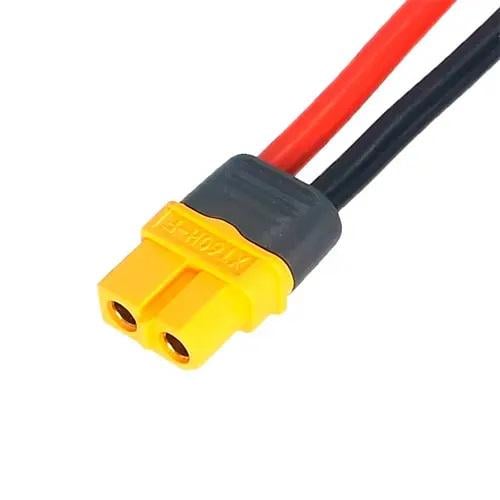 Силовой кабель с разъемом Amass XT60 12AWG 60А 22 см для аккумуляторов (22562534)
