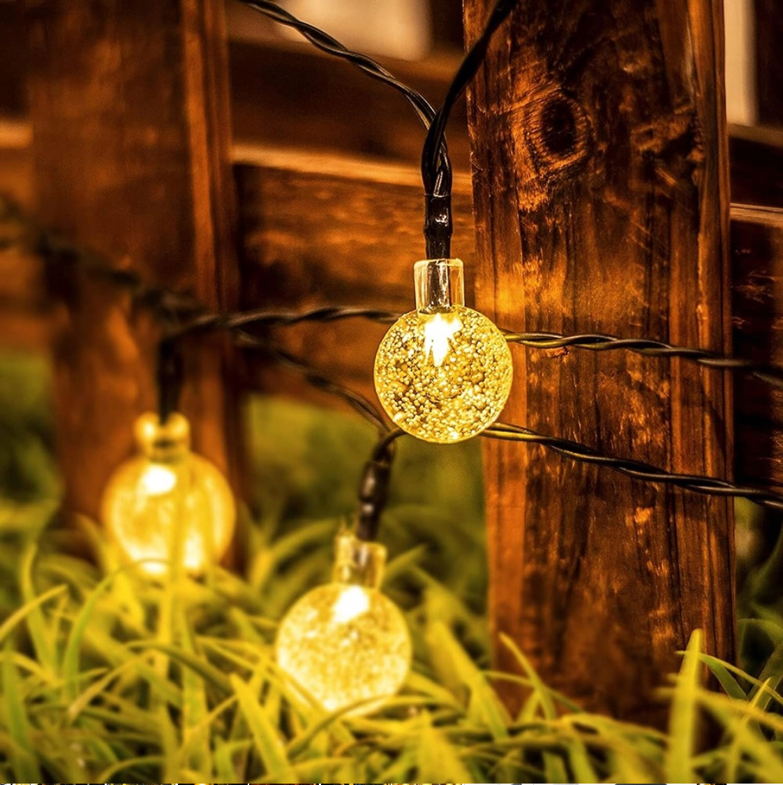 Декоративная садовая гирлянда GardenLine SOL3774 на солнечной батарее 11,9 м 100 LED Теплый белый - фото 4