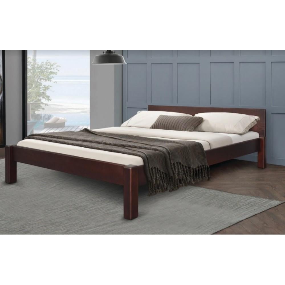 Кровать из натурального дерева сосна Stemma Комфорт 160х200 см Махонь (34604)