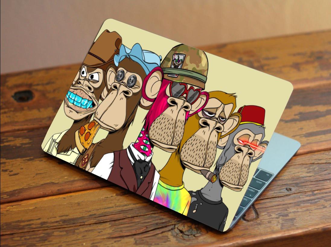 Захисна плівка-наклейка на ноутбук NFT Monkey 385х260 мм