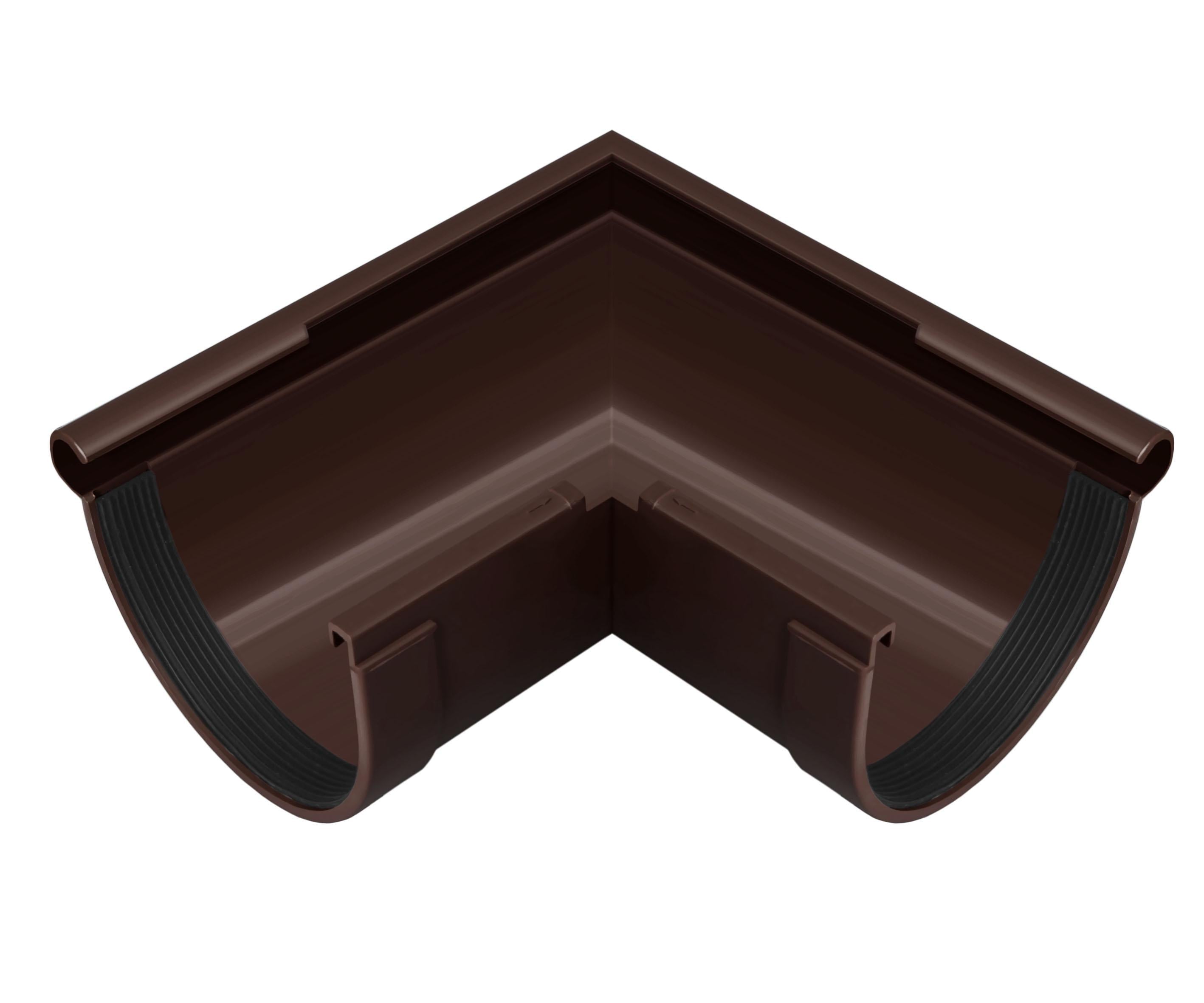 Угол желоба внешний 90° RAINWAY 130 мм Коричневый