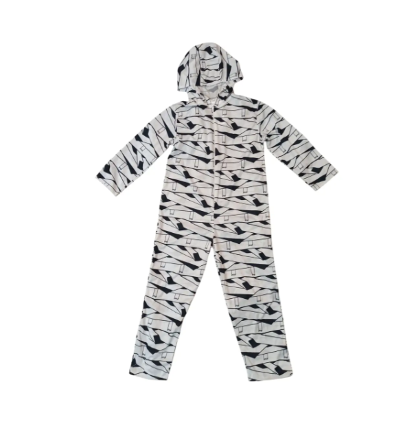 Костюм на Хэллоуин для мальчика Мумия S 110-122 см Бело-черный (170283) - фото 2 Костюм на Хэллоуин для мальчика Мумия S 110-122 см Бело-черный (170283) - фото 2